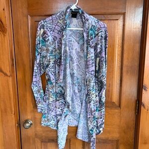 Harry Potter Marauders Map Patterned Cardigan Size XL (approximate)